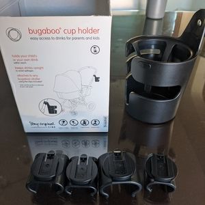 Bugaboo Cup Holder with 4 Clips Adapters